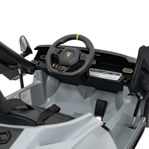 Szary samochodzik dla dziecka na akumulator  Lamborghini Invencible.webp