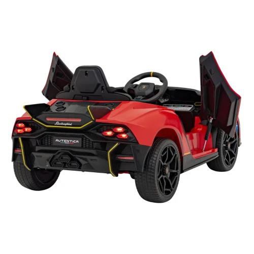 Czerwone auto elektryczne dla dzieci Lamborghini Invencible.webp