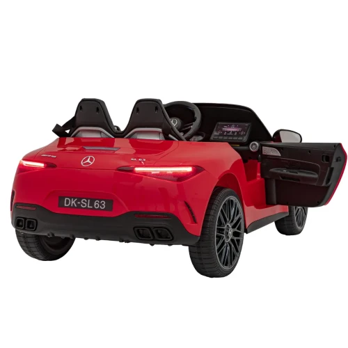 Czerwone auto elektryczne dla dzieci Mercedes Benz AMG SL63.webp