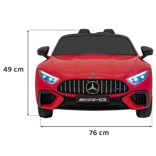 Czerwony elektryczny samochód dla dzieci Mercedes Benz AMG SL63.webp