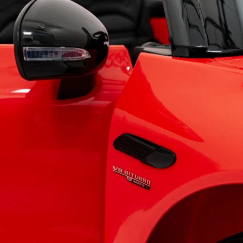 Czerwony samochód akumulatorowy dla dzieci  Mercedes Benz AMG SL63.webp