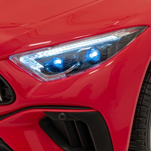Czerwony samochód elektryczny dla dziecka Mercedes Benz AMG SL63.webp