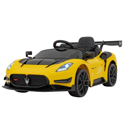 Żółte auto dla dziecka na akumulator Maserati MC20 GT2.webp