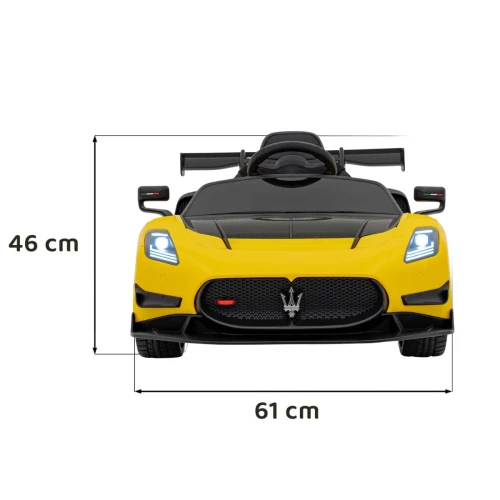 Żółty samochód elektryczny dla dziecka Maserati MC20 GT2.webp