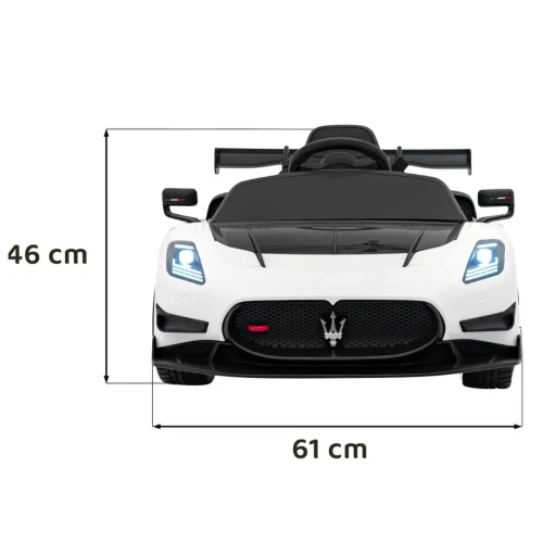 Biały samochód na akumulator dwuosobowy Maserati MC20 GT2.webp
