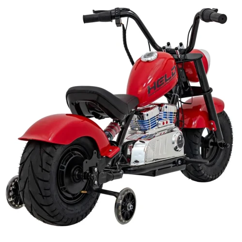 Czerwone auto elektryczne dla dzieci Pojazd Motorek Chopper Warrior.webp