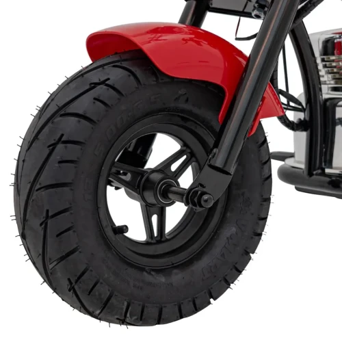 Czerwone moto dla dziecka na akumulator Pojazd Motorek Chopper Warrior.webp