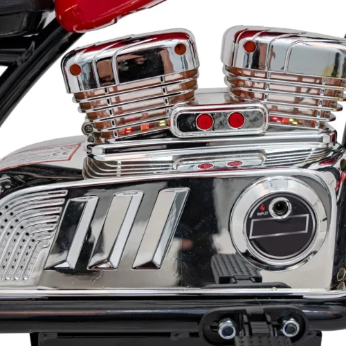 Czerwony motorek dla dziecka Pojazd Motorek Chopper Warrior.webp