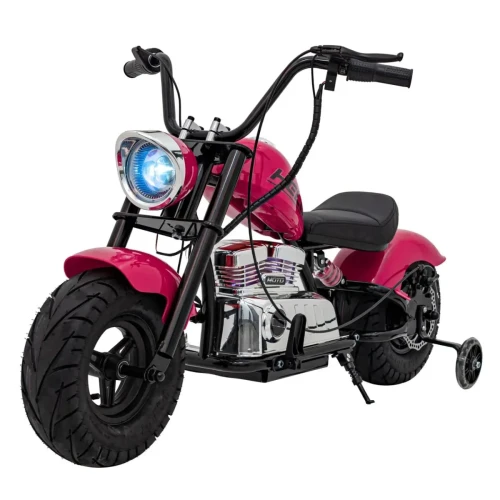 Różowe auto dla dzieci elektryczne Pojazd Motorek Chopper Warrior.webp