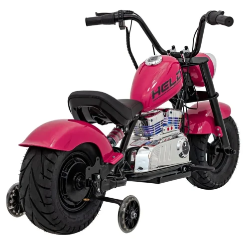 Różowe auto elektryczne dla dzieci Pojazd Motorek Chopper Warrior.webp