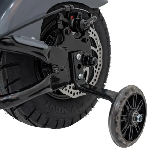 Szary moto dla dziecka na akumulator Pojazd Motorek Chopper Warrior.webp
