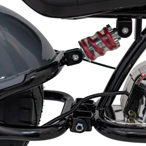 Szary motorek dla dziecka Pojazd Motorek Chopper Warrior.webp