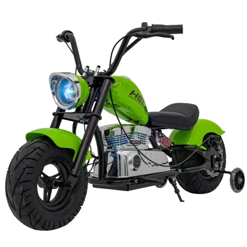 Zielone auto dla dzieci elektryczne Pojazd Motorek Chopper Warrior.webp