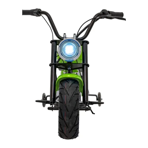 Zielone auto na akumulator dla 5 latka Pojazd Motorek Chopper Warrior.webp
