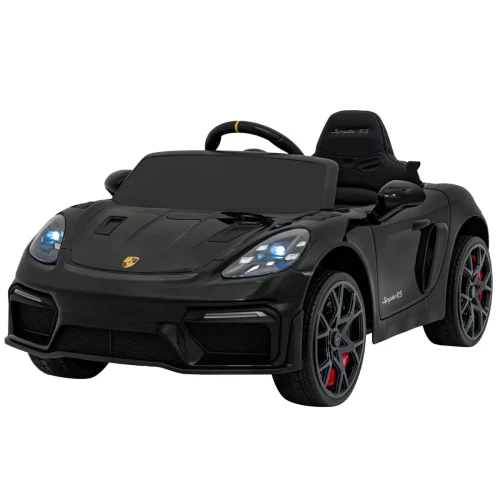 Czarne auto elektryczne dla dzieciPorsche Spyder RS 718.webp