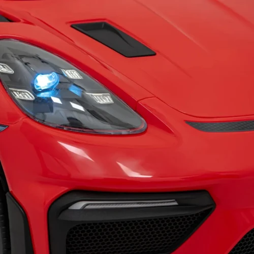 Czerwony samochód elektryczny dla dzieci Porsche Spyder RS 718.webp