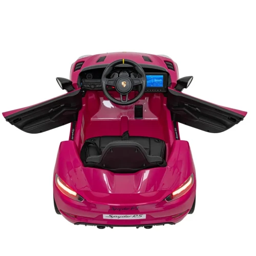 Różowe elektryczne auto dla dzieci  Porsche Spyder RS 718.webp