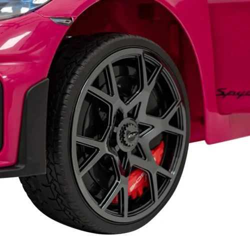 Różowy samochód akumulatorowy dla dzieci Porsche Spyder RS 718.webp