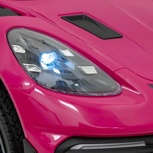 Różowy samochód elektryczny dla dzieci Porsche Spyder RS 718.webp