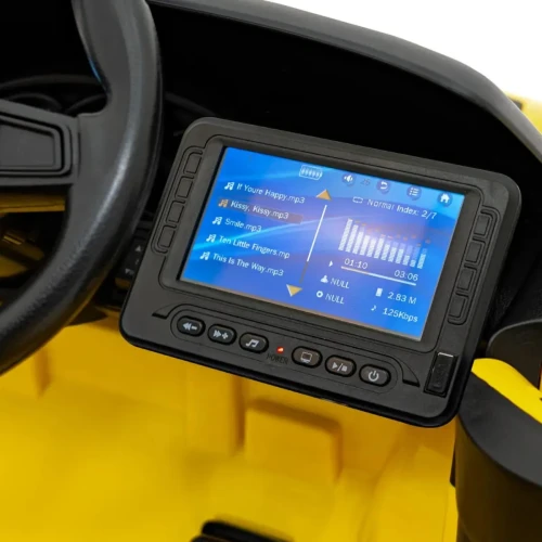 Żółty samochod dla dziecka na pilotPorsche Spyder RS 718.webp