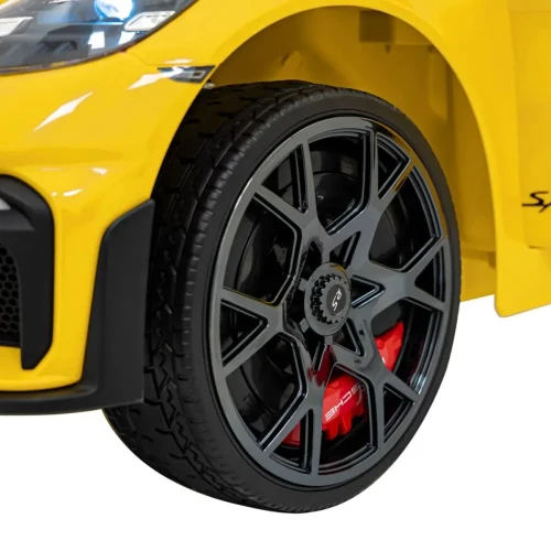 Żółty samochód akumulatorowy dla dzieci Porsche Spyder RS 718.webp
