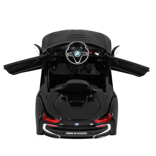 Czarne elektryczne auto dla dzieci  BMW I8 Lift.webp