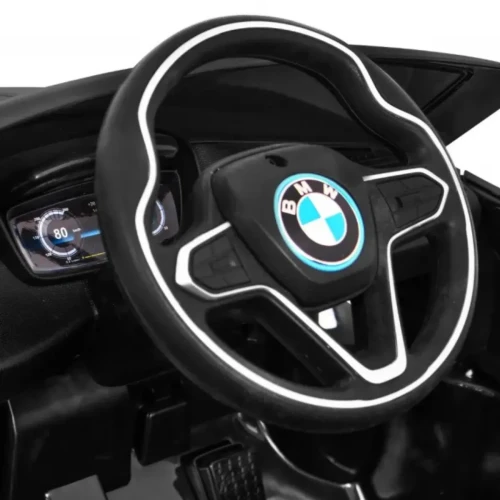 Czarne elektryczny samochód dla dzieci BMW I8 Lift.webp