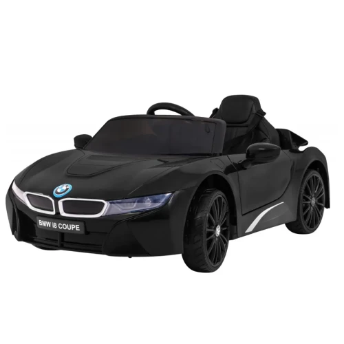 Czarny samochód na akumulator jednoosobowy BMWI8 Lift.webp