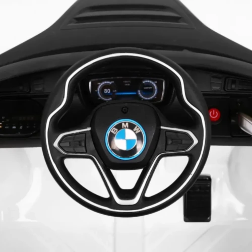 Biały samochod dla dziecka na pilotBMW I8 Lift.webp