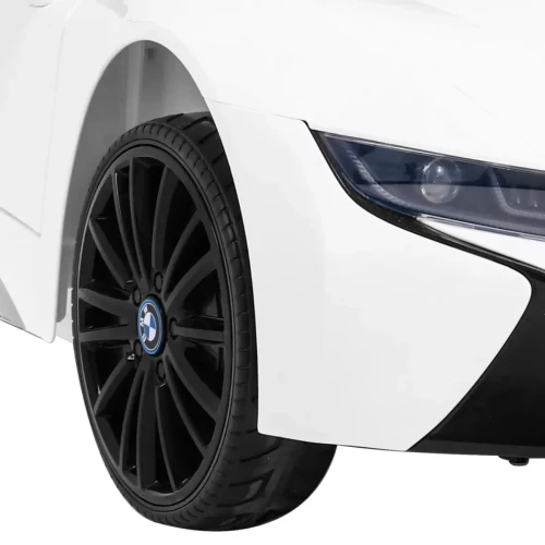 Biały samochód akumulatorowy dla dzieci BMW I8 Lift.webp