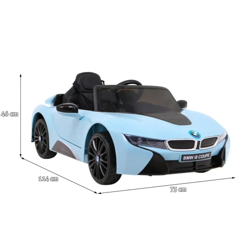 Niebieski samochód elektryczny dla dzieci BMW I8 Lift.webp