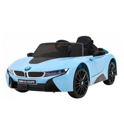 Niebieskie auto elektryczne dla dzieci BMW I8 Lift.webp