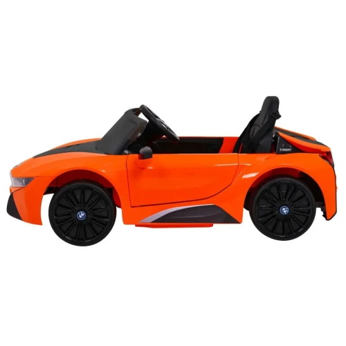 Pomaranczowe elektryczne auto dla dzieci  BMW I8 Lift.webp
