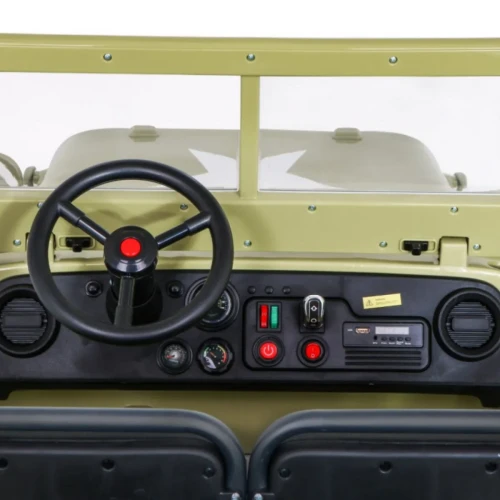 Matcha samochodzik elektryczny dla dzieci Wojskowe Retro dla 3 dzieci Matcha 4x4.webp