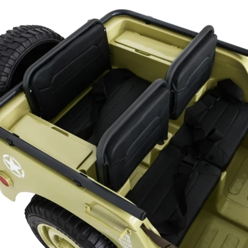 Matcha samochód dla dzieci elektryczny Wojskowe Retro dla 3 dzieci Matcha 4x4.webp