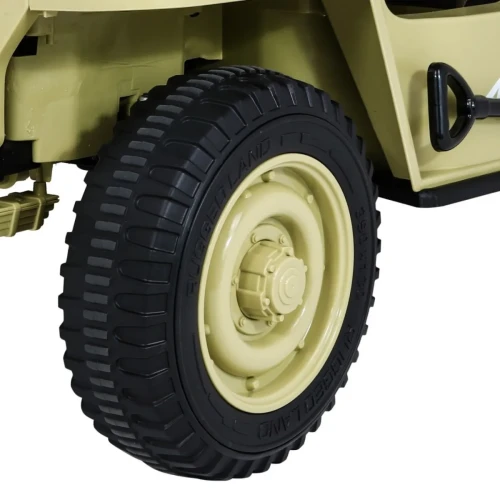 Matcha samochód na baterie dla dzieci Wojskowe Retro dla 3 dzieci Matcha 4x4.webp