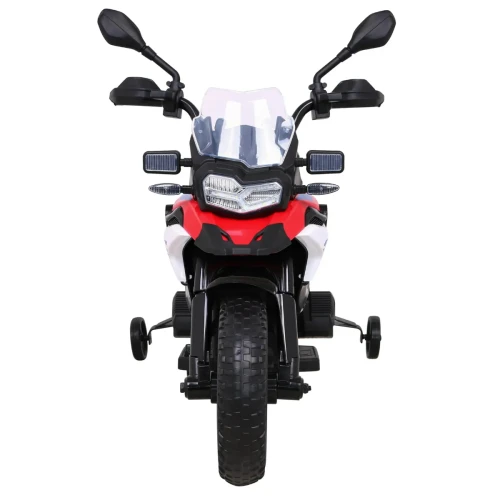 Czerwone auto na akumulator dla 5 latka motor BMW F850 GS.webp