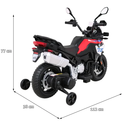 Czerwony motorek dla dziecka motor BMW F850 GS.webp