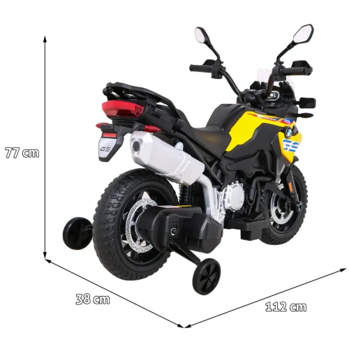 Żółty motorek dla dziecka motor BMW F850 GS.webp