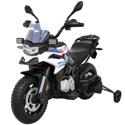 Białe auto dla dzieci elektryczne motor BMW F850 GS.webp