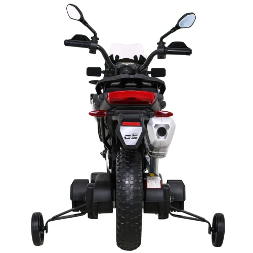 Białe auto na akumulator dla 8 latka motor BMW F850 GS.webp