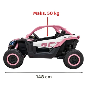 Różowy buggy dwuosobowy  Maverick Turbo RR.webp