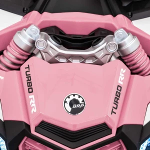 Różowy samochodzik elektryczny dla dzieci Buggy Maverick Turbo RR.webp