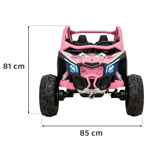 Samochód różowy akumulatorowy dla dzieci Buggy Maverick Turbo RR.webp