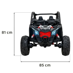 Czarny samochód na akumulator dla dzieci Buggy Maverick Turbo RR.webp