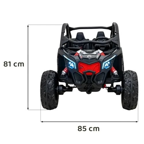 Czarny samochód na akumulator dla dzieci Buggy Maverick Turbo RR.webp