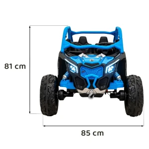 Niebieski samochód elektryczny dla dzieci z pilotem Buggy Maverick Turbo RR.webp
