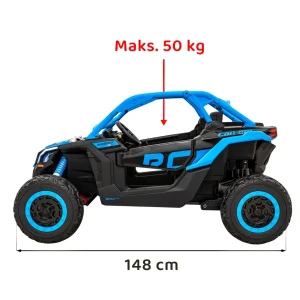 Niebieski samochód na akumulator dla dzieci Buggy Maverick Turbo RR.webp