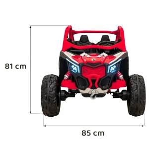 Czerwony samochód elektryczny dla dzieci z pilotem Buggy Maverick Turbo RR.webp