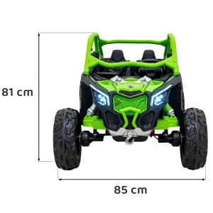 Zielone auto na akumulator dla 5 latka Buggy Maverick Turbo RR.webp